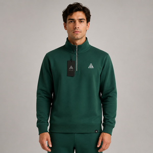 Sudadera de cuello redondo de algodón 100% teñida en color liso para invierno, de peso pesado, con aplique bordado, precio mayorista - Product Image 5
