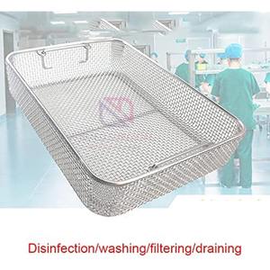 Bandeja de malla de alambre de acero inoxidable de alta calidad para esterilización de instrumentos quirúrgicos y dentales - Product Image 3