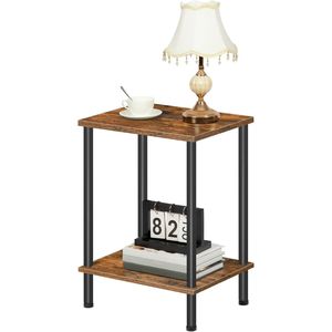 Small 2-Layer Storage <b>Side</b> <b>Table</b> Nightstand & <b>Sofa</b> <b>Table</b> <b>for</b> Small Spaces - Product Image 5