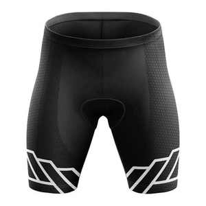 Shorts de cyclisme pour hommes, ajustés, respirants, séchage rapide, Spandex Polyester 140g, longueur courte, motif géométrique imprimé, VTT - Product Image 1
