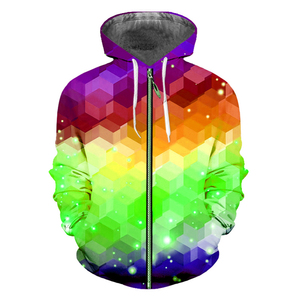 Sudadera con capucha y cremallera de algodón grueso con logo sublimado, tallas grandes, para hombre y mujer, sudadera con capucha para hermandades y fraternidades - Product Image 2