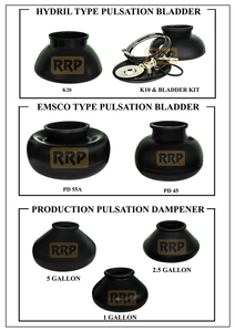 Exportador Mundial EMSCO Tipo PD55A, Kits Completos de Válvulas de Pulsación de Caucho NBR Negro, la Mejor Calidad, Reduce la Presión de Forma Eficaz - Product Image 4