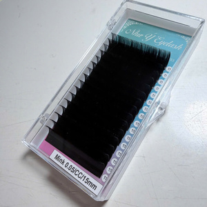 ถาดขนตาปลอมแบบคลาสสิค Private Label J B C D M L Curl สีดำด้าน กำมะหยี่ ขนมิงค์เทียม นุ่มเหมือนแคชเมียร์ สำหรับต่อขนตาแบบเส้นต่อเส้น - Product Image 1