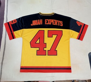 เสื้อคริกเก็ตผู้ชาย JINAH EXPERTS คอวี แขนสั้น ผ้าตาข่าย ระบายอากาศได้ดี พิมพ์ลายแบบ Sublimated ทรงปกติ เหมาะสำหรับทุกฤดูกาล - Product Image 2