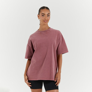 Wholesale Custom Summer Appliques High Quality Cotton <b>Acid</b> Wash T-Shirt Oversized <b>Drop</b> Shoulder Heavyweight Plus Size Women Tee - Product Image 1