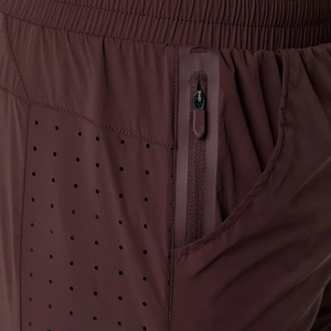 Pantalones Cortos Deportivos para Hombre, de Secado Rápido, Dos Capas, Aberturas Laterales, Transpirables, Color Borgoña, 2 en 1 - Product Image 5