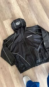 Conjunto deportivo reflectante para hombre, chaqueta y pantalones, ropa deportiva informal con cremallera, conjunto para correr, unisex, a la moda. - Product Image 4