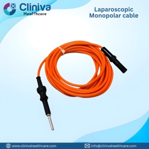 <b>Laparoscopic</b> Monopolar Orange cable 8mm/ 300cm Manual <b>Laparoscopic</b> <b>Instruments</b> Surgical <b>Instrument</b> Set - Product Image 1
