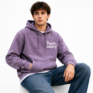 Sweat à capuche polaire pour homme, manches longues, style streetwear décontracté, 100% coton, coupe oversize, effet délavé, avec lettres imprimées sur le devant - Product Image 3