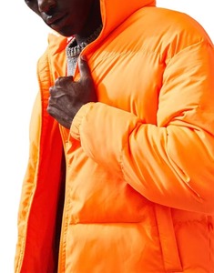 Custom Men Winter Orange Puffer <b>Jacket</b> Wholesale OEM Warm Thick Bubble Coat Plain Waterproof Padded Puffer <b>Jackets</b> For Men Sale! - Product Image 2