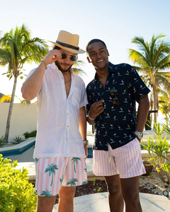 Camisa Hawaiana de Rayón para Hombre, de Alta Calidad, Transpirable, con Estampado de Amor, Casual, de Manga Corta y Botones - Product Image 3