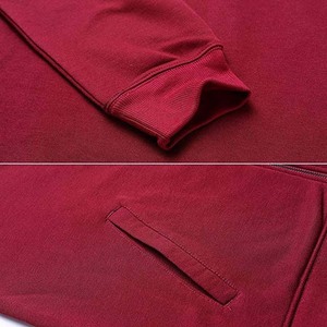 เสื้อฮู้ดซิปแบบโอเวอร์ไซส์ ผ้าฟลีซคอตตอนสำหรับผู้ชาย เสื้อฮู้ดซิปขายส่ง เสื้อผ้ากีฬา รุ่นฮู้ดซิปมีกระเป๋าสำหรับผู้ชาย - Product Image 6