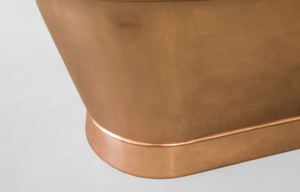 Bañera Ovalada de Cobre Martillado, Bañera Independiente Hecha a Mano, Bañera de Metal para el Hogar, Hotel y Baño - Product Image 6