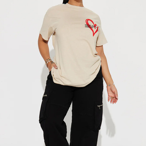 Productos Más Vendidos, Camisetas para Mujer con MOQ Bajo, Tela Suave, para Uso en Verano y al Aire Libre, Camisetas para Mujer con Talla Personalizada - Product Image 1
