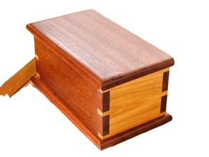 CUSTOM LUXURY WOODEN BOXES WITH HINGAND LID Large Wooden Storage Box with Magnetic Lid Walnut <b>Keepsake</b> Box for Home Decor - Product Image 6