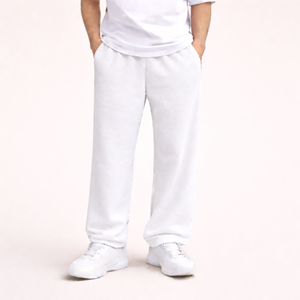 Pantalon de survêtement épais pour homme, couleur unie, taille mi-haute, coupe droite, décontracté avec cordon de serrage - Product Image 6