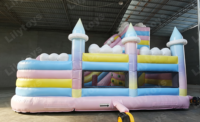Château gonflable commercial Lilytoys en PVC sur le thème des gâteaux, aire de jeux gonflable extérieure pour enfants, ville de loisirs gonflable à vendre