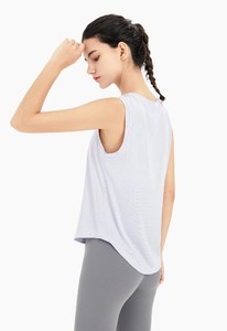 Camiseta de Verano Tejida a Mano 100% Algodón, Informal, de Secado Rápido, Holgada, sin Mangas, para Yoga, Ejercicio y Running - Product Image 6
