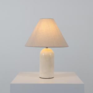 Lámpara de Mesa de Noche de Mármol Estilo Antiguo para Dormitorio, Sala de Estar, Recepción de Hotel, Luz LED Decorativa de Alto Nivel - Product Image 6