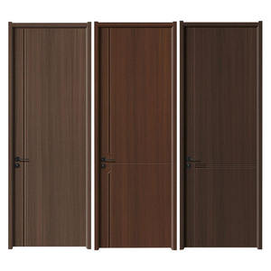 Puerta Interior de Madera Personalizada, Diseño Moderno en Madera de Teca Sólida, Puertas Interiores de MDF con Revestimiento de PVC para Diseño de Interiores de Casas - Product Image 6
