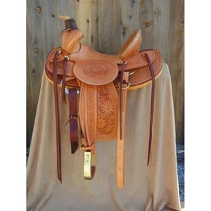 Selles d'équitation en cuir de qualité supérieure, fabriquées en Inde, pour cavaliers hommes et femmes, équipement absorbant la transpiration. - Product Image 1