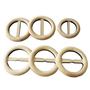 Anneaux de ceinture en bois de qualité export pour femmes, taille et logo personnalisables, écologiques, légers et durables - Product Image 1