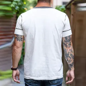 Camisetas Tie Dye Sublimadas al por Mayor, con Hombros Caídos, Personalizadas con Logotipo, de Poliéster y Algodón, para Hombre, Talla Grande - Product Image 3