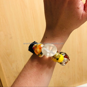 Pulsera de joyería de moda de resina de ángulo hecha a mano de alta calidad para mujer, hebra de Color DE MARCA DE LA India, artesanía de resina - Product Image 3