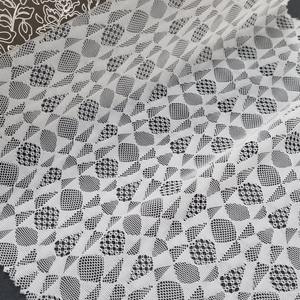 Tela de Encaje Elástica Geométrica Abstracta, Spandex/Nylon, 147 cm, Ligera, Tejido de Punto, Hecha en Seúl, para Vestidos de Novia, Lencería y Prendas de Vestir - Product Image 1