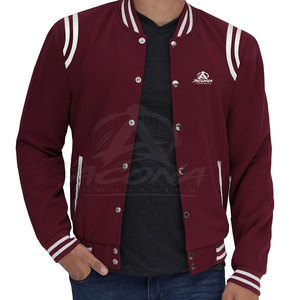 Chaqueta Letterman de Invierno para Hombre, Elegante, Casual, Ecológica, con Logotipo Frontal, Tejido Cómodo, Ropa Urbana, para Viajes Diarios, Servicio OEM - Product Image 2