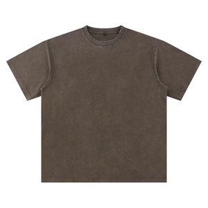 T-shirts délavés pour hommes – Design de haute qualité, décontractés, 100 % coton, coupe ample - Product Image 5