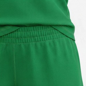 Ensemble de sport 2 pièces pour femme, imprimé géométrique vert, t-shirt à manches courtes et short au-dessus du genou, coupe régulière, séchage rapide, tricoté - Product Image 5