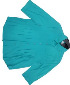 Camisa de oficina de verano para mujer con diseño de plagas sueltas Color sólido Ropa cómoda Stock - Product Image 1