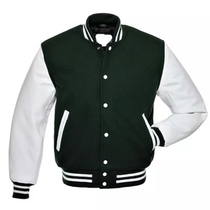 Custom Baseball <b>Men's</b> <b>Varsity</b> <b>Bomber</b> <b>Jacket</b> with Embroidered Logo or Puff Printed Design Knitted Winter Plus Size - Product Image 1