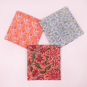 Boho Style Ethnic Bandana Cotton <b>Square</b> <b>Scarf</b> Floral Pattern Hand Block Printed Eco Friendly Accessories For Men Women & Pet - Product Image 2