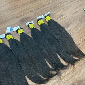 Vente du Black Friday Extensions de cheveux naturels noirs pour bébés Cheveux vierges Fournisseur de cheveux de qualité supérieure pour femmes Sans nœuds Prêt à expédier - Product Image 3