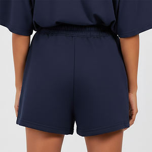 Shorts pour femmes personnalisés avec logo brodé OEM, respirants, 100% coton, haute qualité, vêtements décontractés d'été, streetwear, short pour femmes - Product Image 6