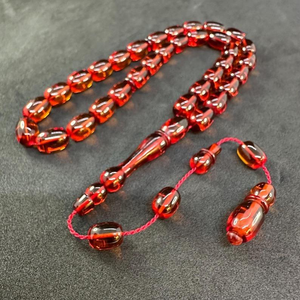 Tasbih en résine fait main pour la prière musulmane, perles religieuses traditionnelles - Product Image 6