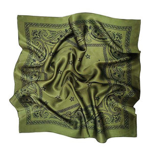 Pañuelo de Seda 100% de Alta Calidad, Impreso, al por Mayor, MOQ Bajo, Personalizado, Suave, Transpirable, Unisex, Accesorio de Moda para la Cabeza - Product Image 1
