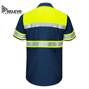 เสื้อโปโลสะท้อนแสงเพื่อความปลอดภัยในการทำงาน สีเหลืองเรืองแสง ระดับ 2 ได้รับการรับรองมาตรฐาน ANSI จาก RELEVO INDUSTRIES - Product Image 2