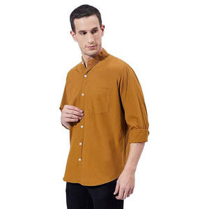 Camisa de manga larga ajustada de lujo de alta calidad para hombre, cuello Polo, ropa Formal de algodón para oficina, uso informal y Formal - Product Image 2