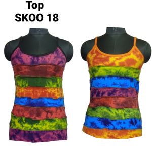 เสื้อโบฮีเมียนแบบสั้นสำหรับสตรีสไตล์ nepali มีรูและริบบิ้นตกแต่งทันสมัย - Product Image 1