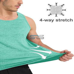 Camisetas Deportivas al por Mayor OEM, Camisetas de Algodón de Secado Rápido y Transpirables para Hombre, Ropa Casual, Camisetas sin Mangas para Gimnasio, Camisetas Personalizadas con Nombre para el Gimnasio - Product Image 1