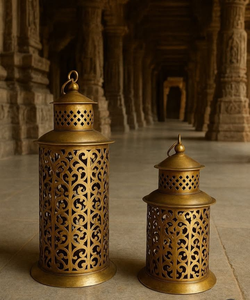 Pierced Metal Hanging <b>Lantern</b> Moroccan Pendant <b>Lamp</b> Ornamental Lighting Enchanting Glow - Product Image 3
