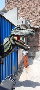 Estatua de Cabeza de Dinosaurio de Fibra de Vidrio de Calidad de Exportación, Modelo Realista y Duradero para Museos y Parques Temáticos, Disponible en Grandes Cantidades - Product Image 3