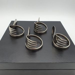 Designer Decorative Metal Napkin Ring For <b>Cloth</b> Napkins Dining <b>Table</b> Wedding Party <b>Table</b> Decor - Product Image 4