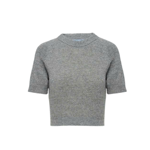 Sudadera de lana de algodón pesado para mujer, cuello falso, hombro caído bordado, fabricante OEM Vietnam - Product Image 3