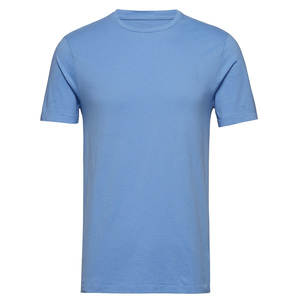 T-shirt jaune à manches courtes et col rond pour homme, 100 % coton, coupe classique, décontracté, couleur unie, tricot jersey, teint uni - Product Image 4