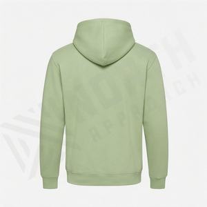 เสื้อฮู้ดดี้โอเวอร์ไซส์ผ้าฝ้ายคุณภาพสูงสำหรับผู้ชาย ผ้าฟลีซหนานุ่ม ทรงหลวม ปักลายเรียบง่าย สั่งทำได้ ใส่สบาย อุ่นสบายในฤดูหนาว - Product Image 2