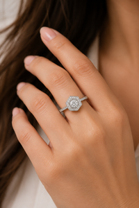 Anillo de Moissanita en Plata de Ley 92.5 KLSR-12002 - Product Image 5